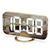 Amazon.com: Digital Alarm Clock, LED Mirror Alarm Clock for Bedroom, with Dual USB Ports, 3 Level... | Amazon (US)