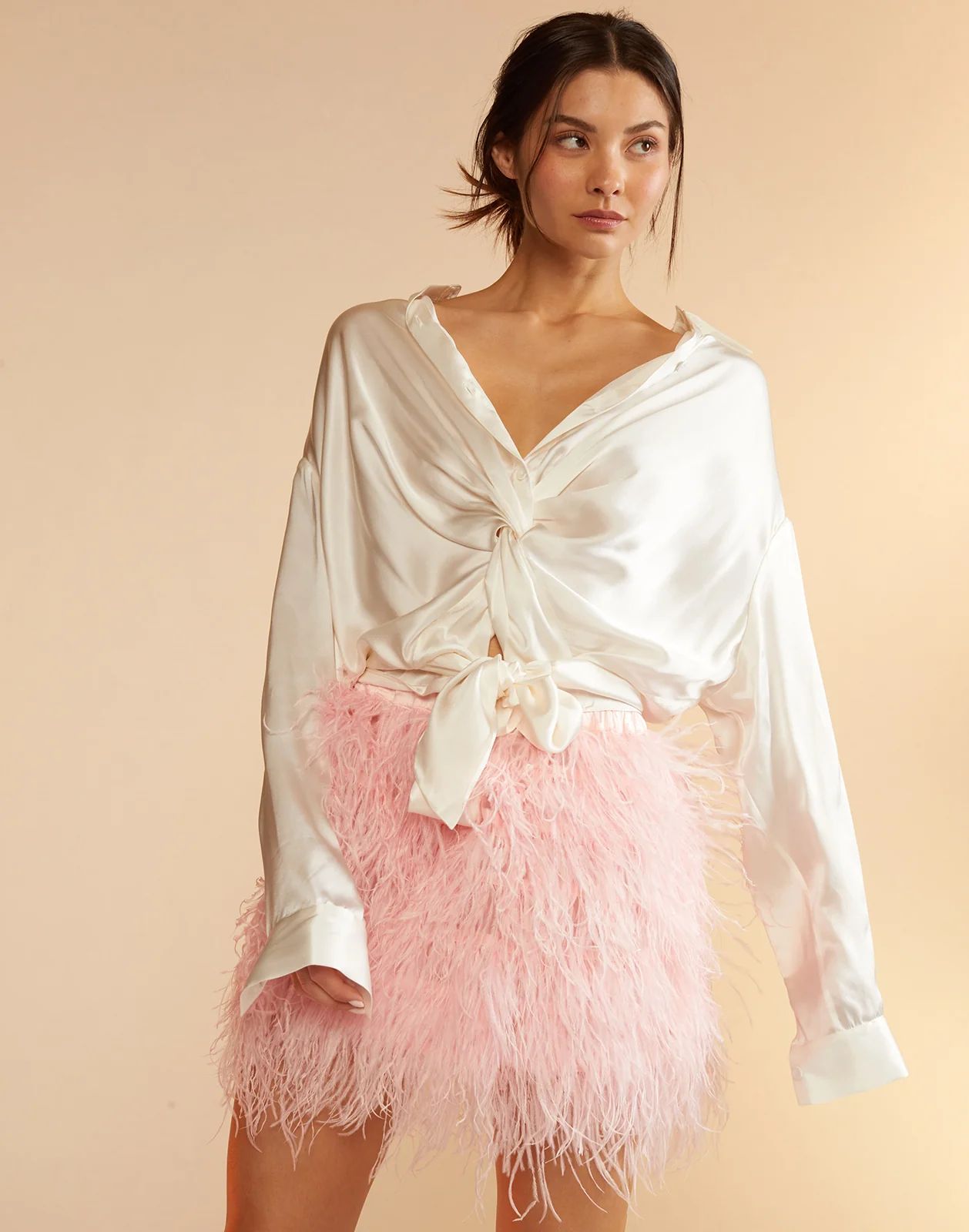 Feather Skirt | Cynthia Rowley