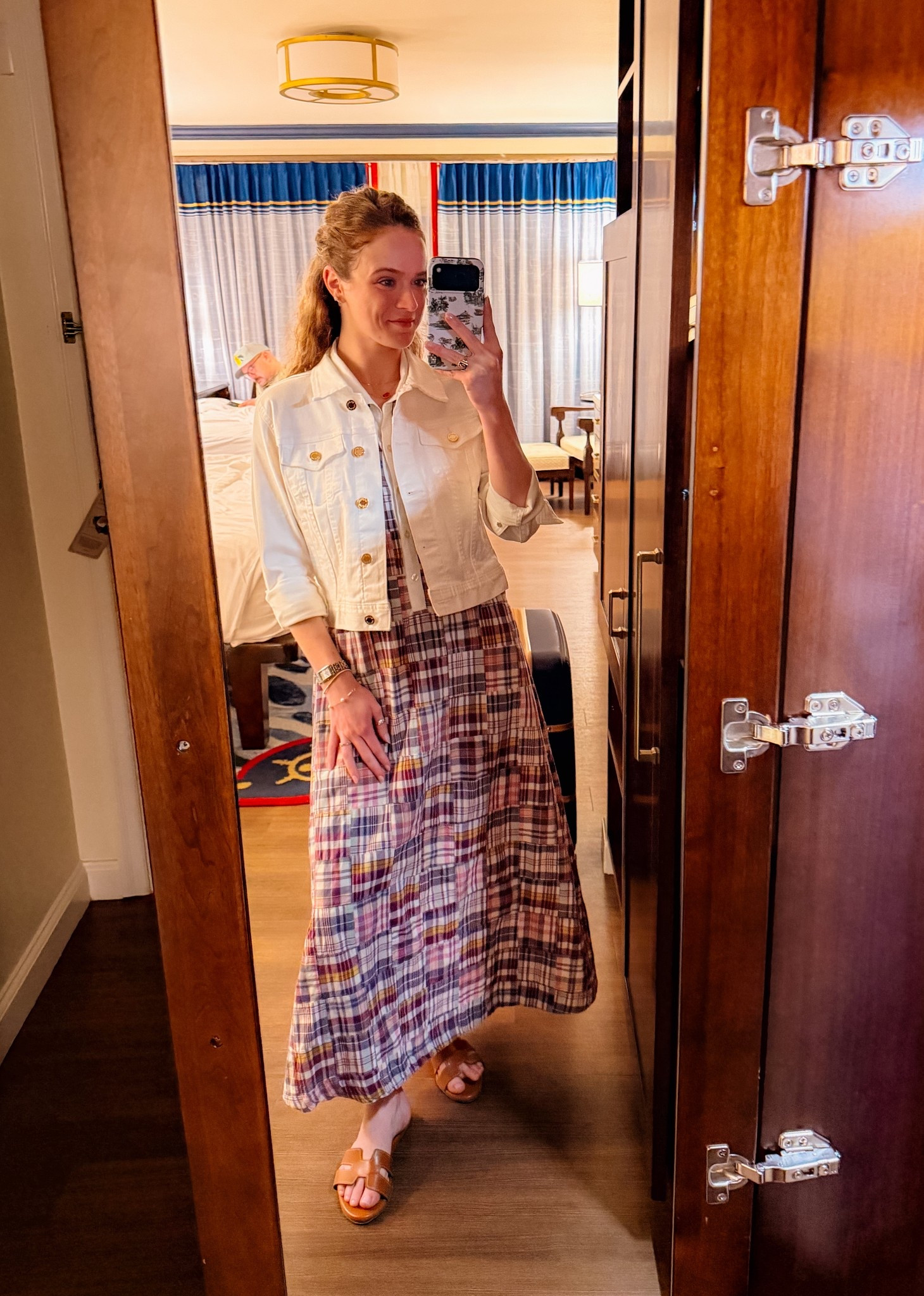 My final look of the week!! Perfect for a 1/2 work conference day & travel to vacation!!! Madras plaid continues to be a staple of summer ☀️

#LTKootd #LTKWorkwear #LTKTravel