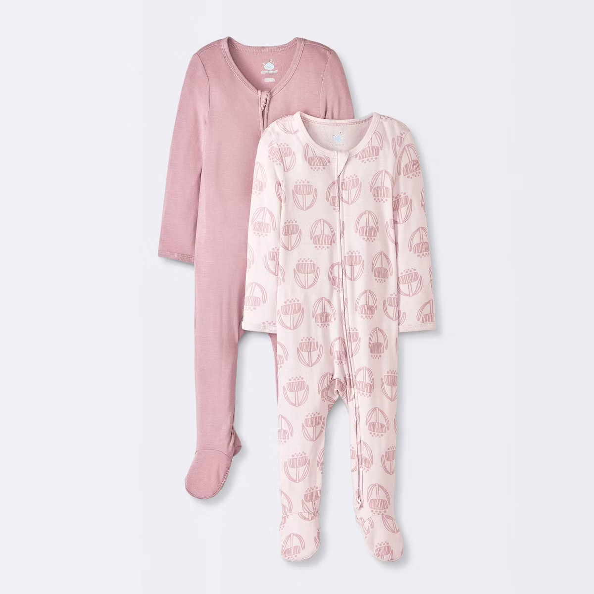 Baby 2pk Floral So Very Soft Modal Blend Sleep N' Play - Cloud Island™ Pink | Target