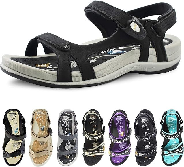 Gold Pigeon Shoes Signature Sandal: Comfort Walking Ergonomic Flip Flops, Slides & Sandals for Wo... | Amazon (US)