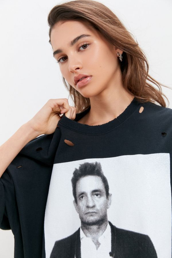 Johnny Cash Mug Shot T-Shirt Dress | Urban Outfitters (US and RoW)