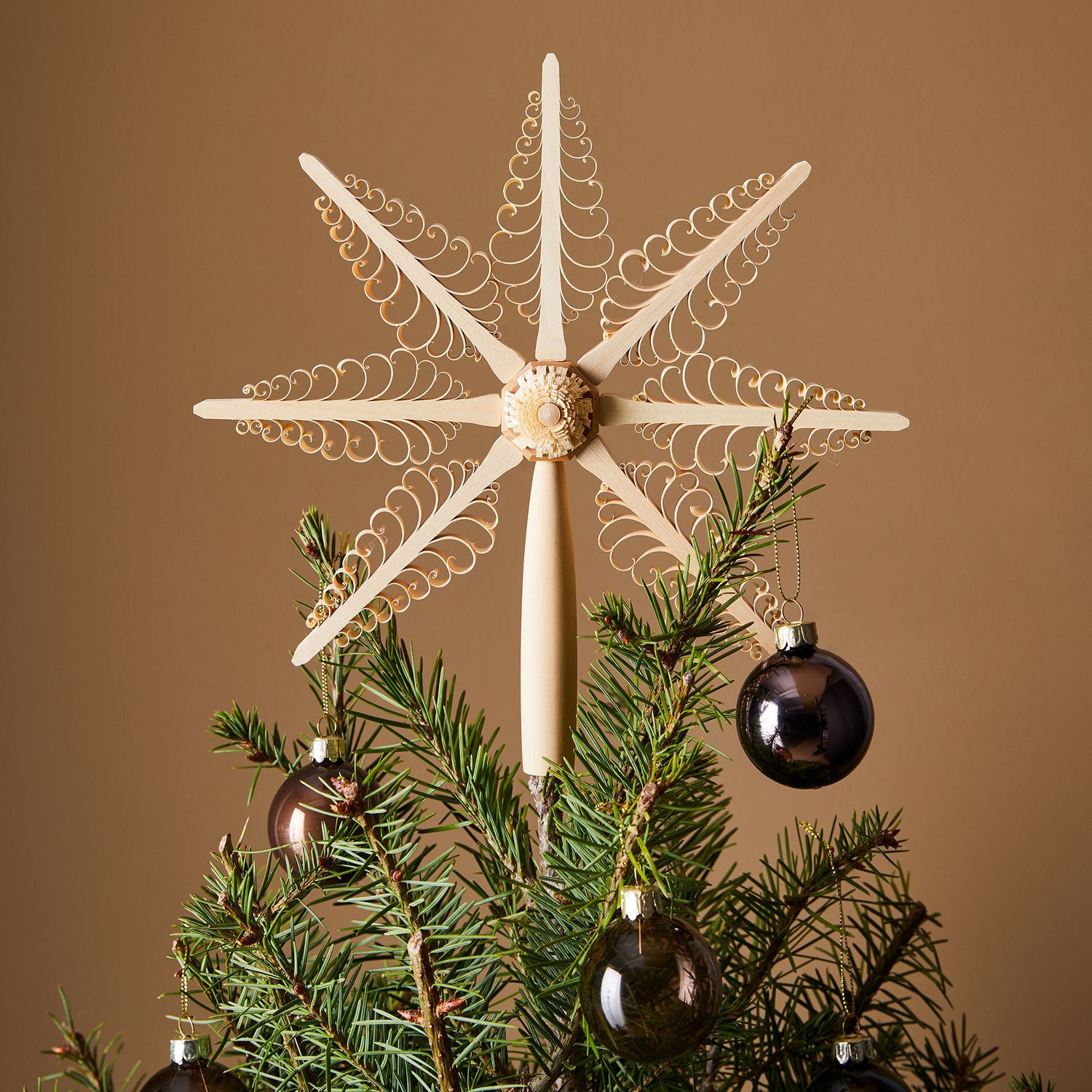 Mueller Handcrafted German Tree Topper in Beechwood for Holiday Decorating | Food52