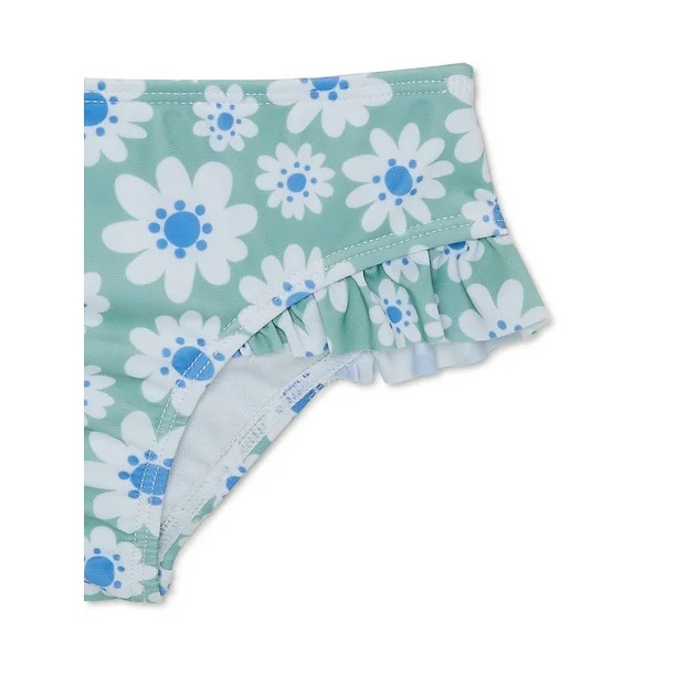 Wonder Nation Baby and Toddler Girl Ruffled Bikini, 2-Piece, Sizes 12M-5T | Walmart (US)