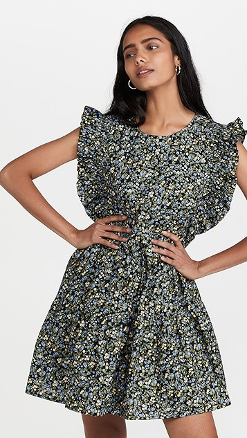 Floral Ruffled Babydoll Dress | Shopbop