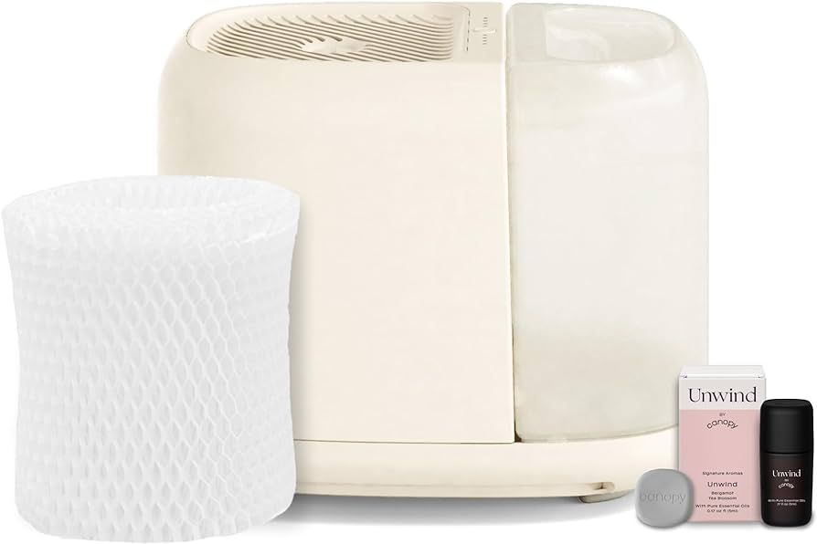 Canopy Large Room Humidifier, Cream, Large Living Space, 36HR Run Time, 5.5L Tank - Includes Cano... | Amazon (US)