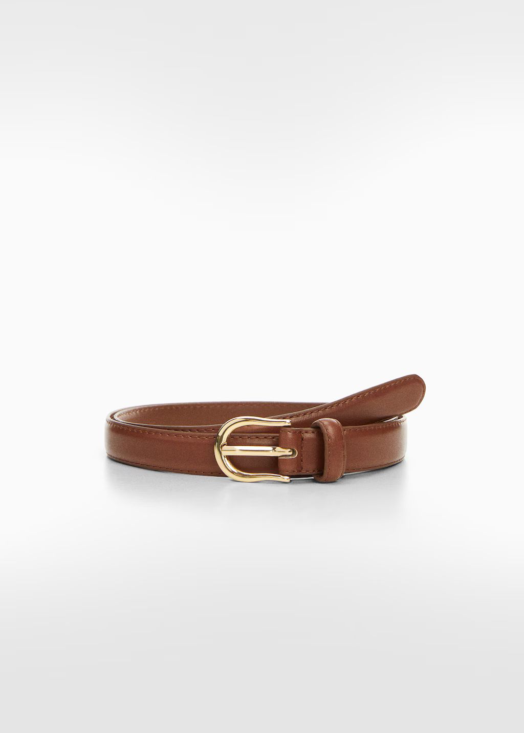 Buckle skinny belt | MANGO (US)