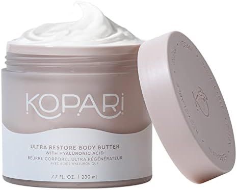 Kopari Ultra Restore Body Butter with Hyaluronic Acid, Vitamin B5 and Coconut Oil for Long-Lastin... | Amazon (US)