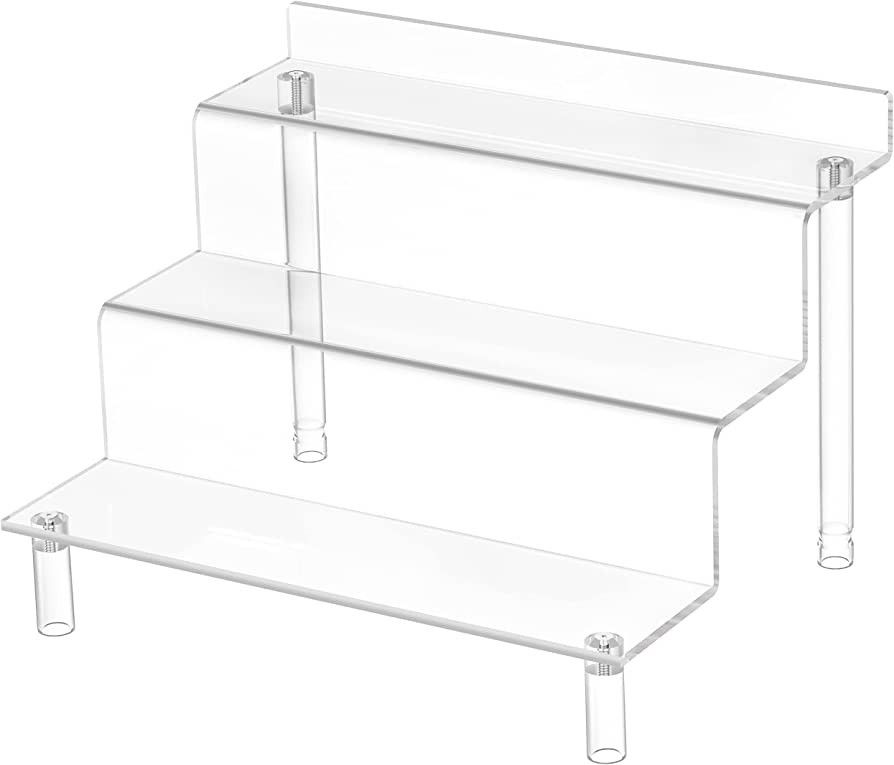 Grarry Acrylic Risers Display Shelf, 9” Perfume Organizer Stand, Acrylic Riser for Display Comp... | Amazon (US)