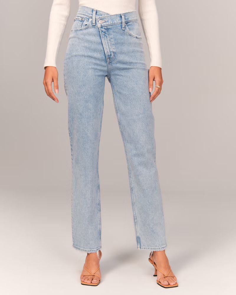 Women's Ultra High Rise 90s Straight Jean | Women's Bottoms | Abercrombie.com | Abercrombie & Fitch (US)