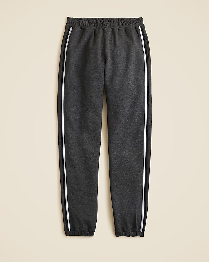 Scuba-knit jogger pant with velvet trim | J. Crew US