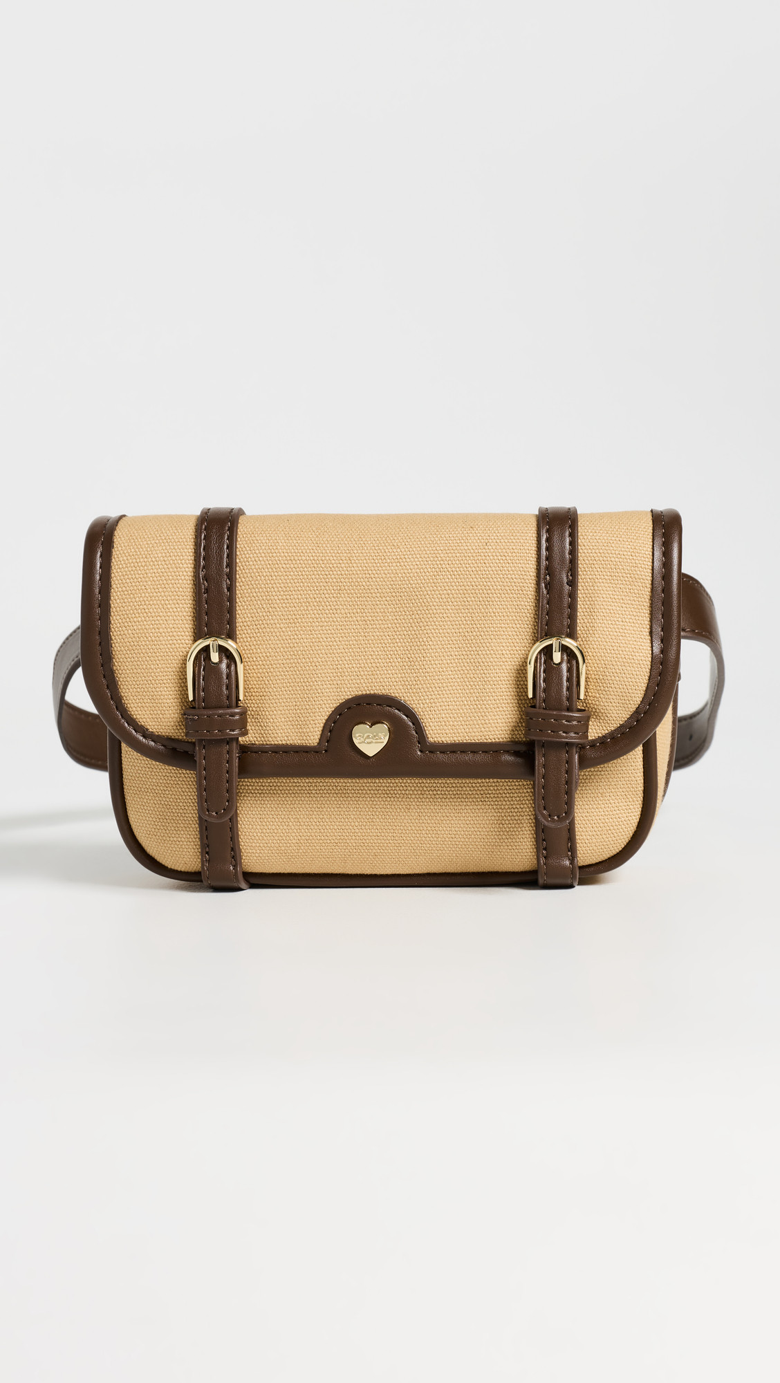 Stoney Clover Lane Convertible Saddle Bag Canvas Tan One Size | Shopbop
