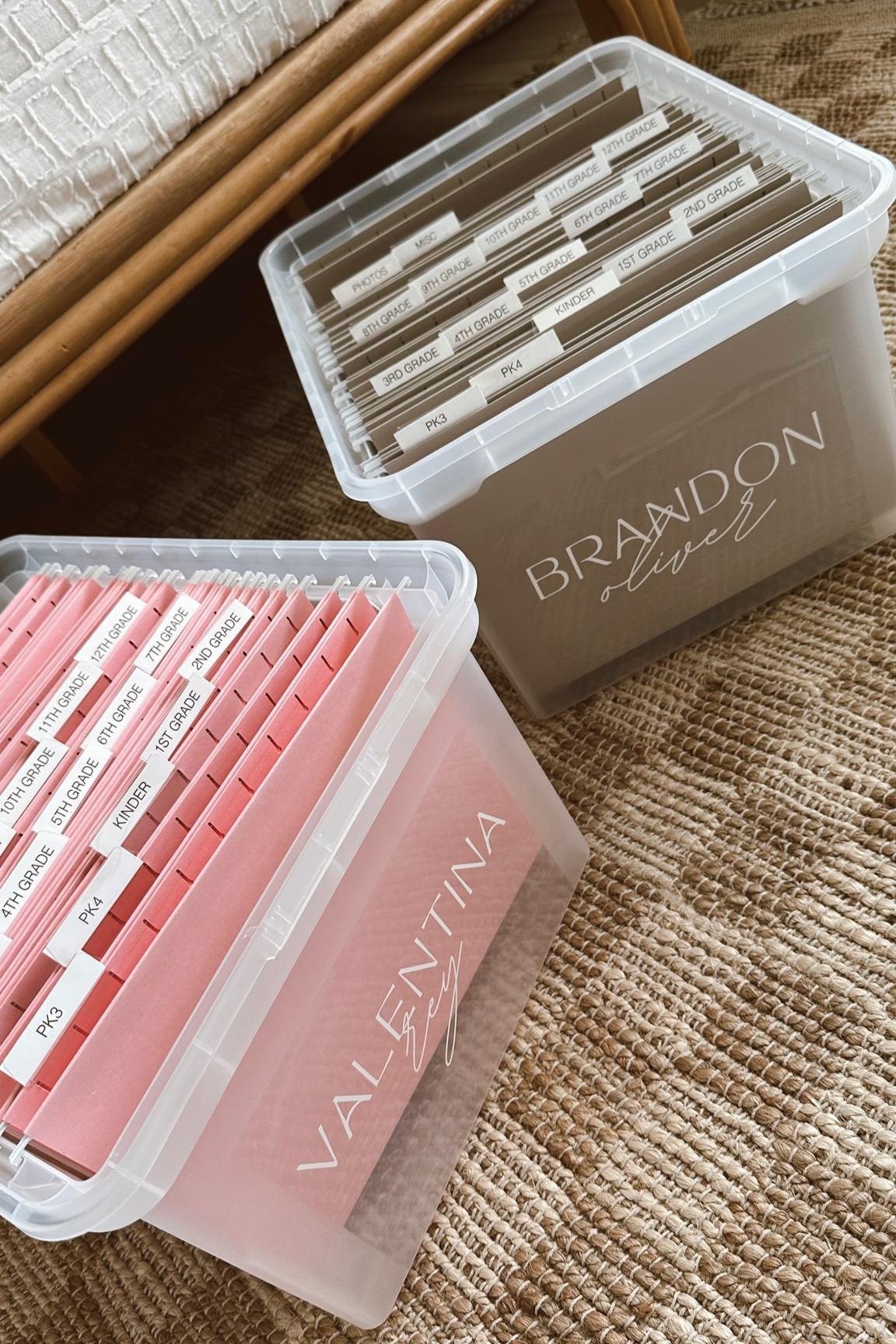 Kids milestone boxes to keep all of their school memories, photos and artwork 🖼️ #backtoschool #keepsakebox #milestonebox #filebox #school #kids 

#LTKfamily #LTKBacktoSchool #LTKkids