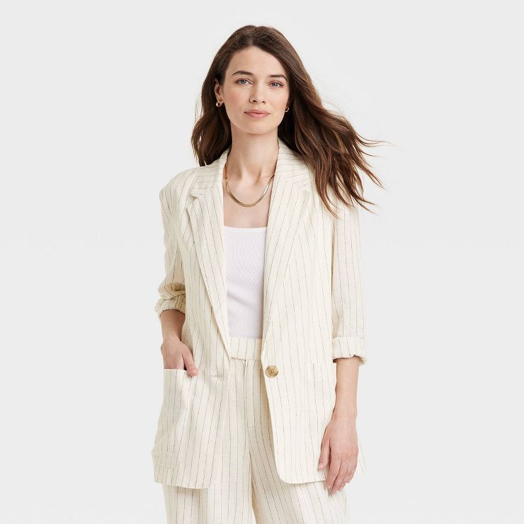 Women's Relaxed Fit Spring Blazer - A New Day™ | Target