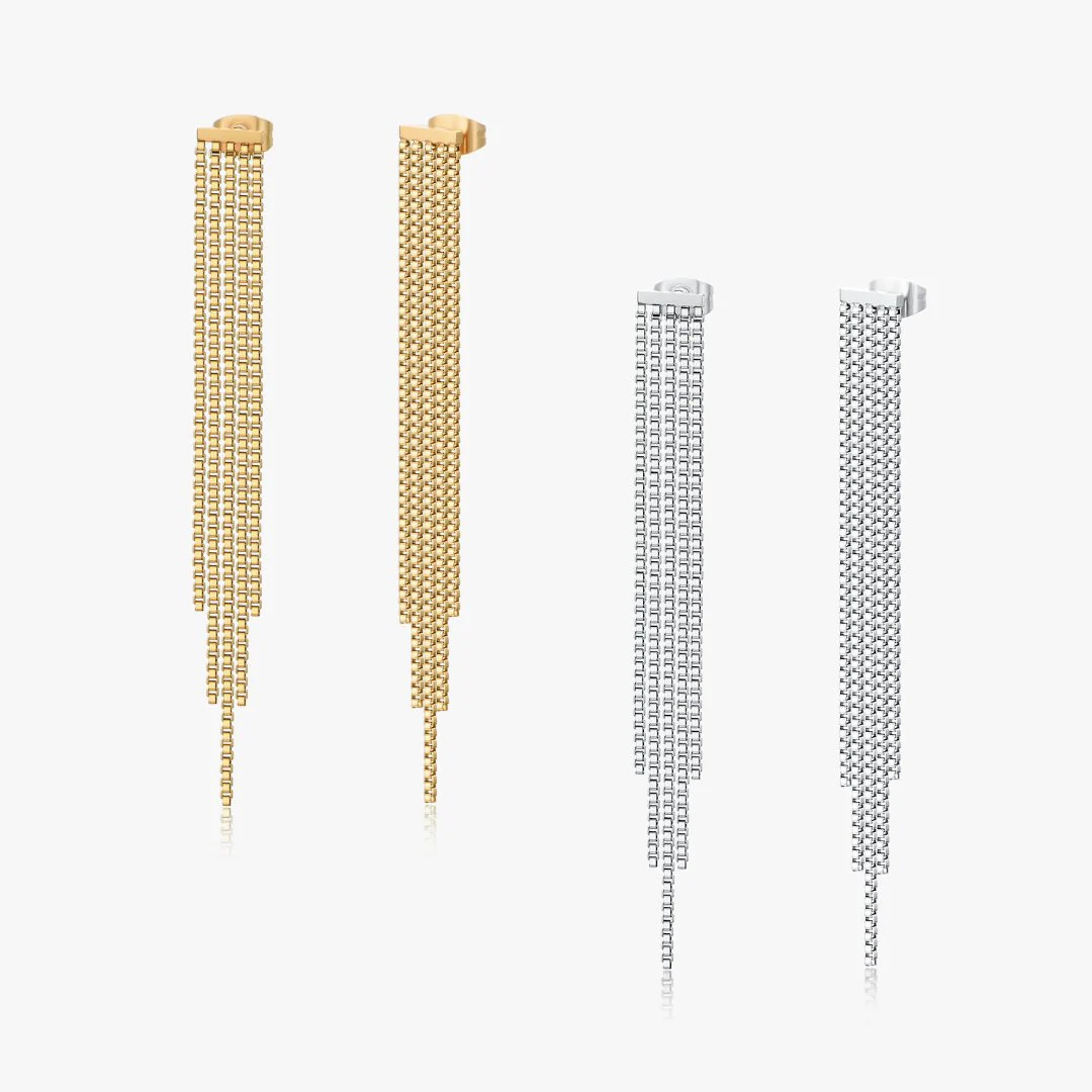 Drop Chain Earrings | Flaire & Co.