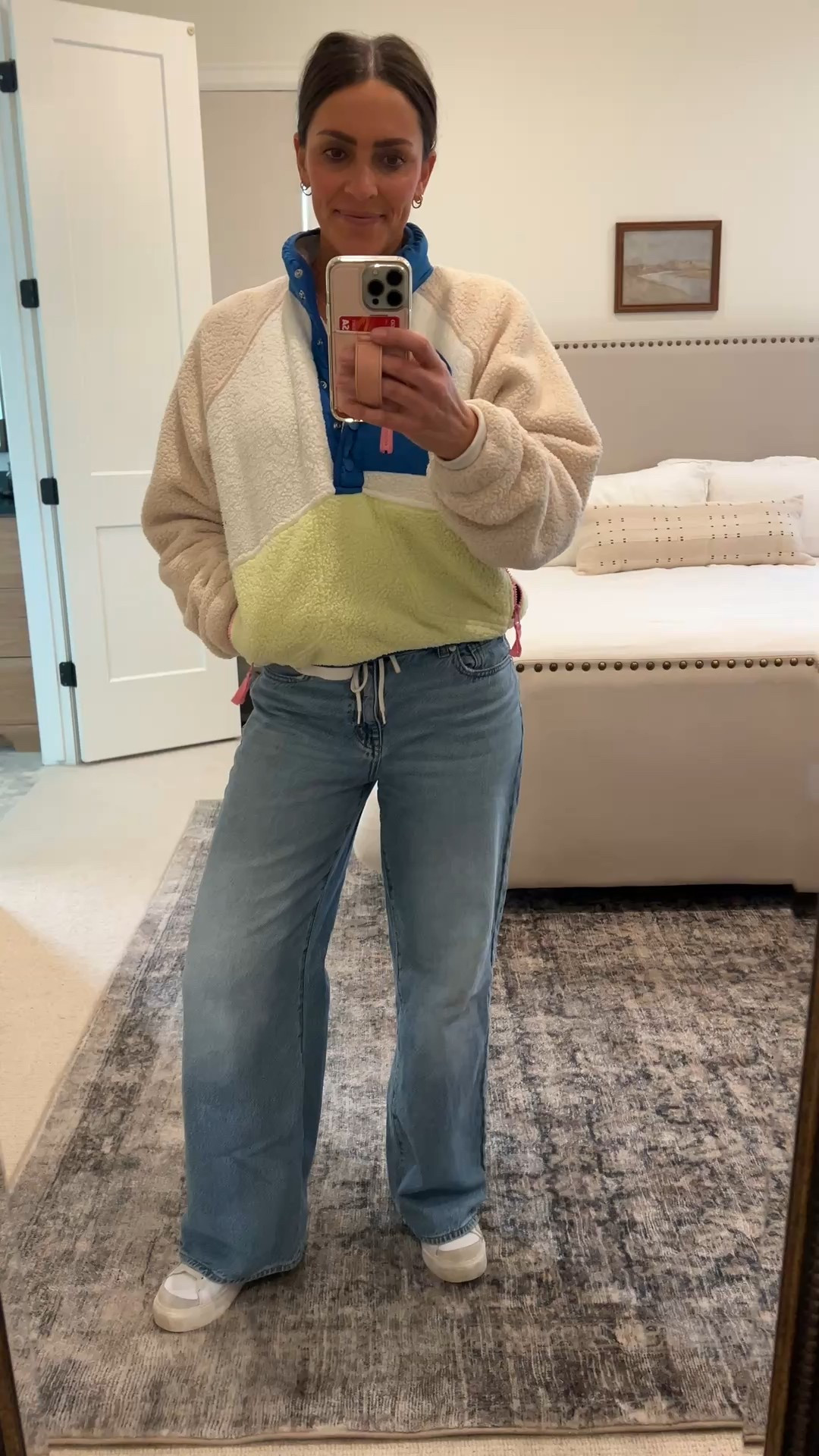 Fleece jacket from Amazon. Free people look a like. Wide leg drawstring pant from Madewell. 

#LTKootd #LTKselfcare #LTKgrwm