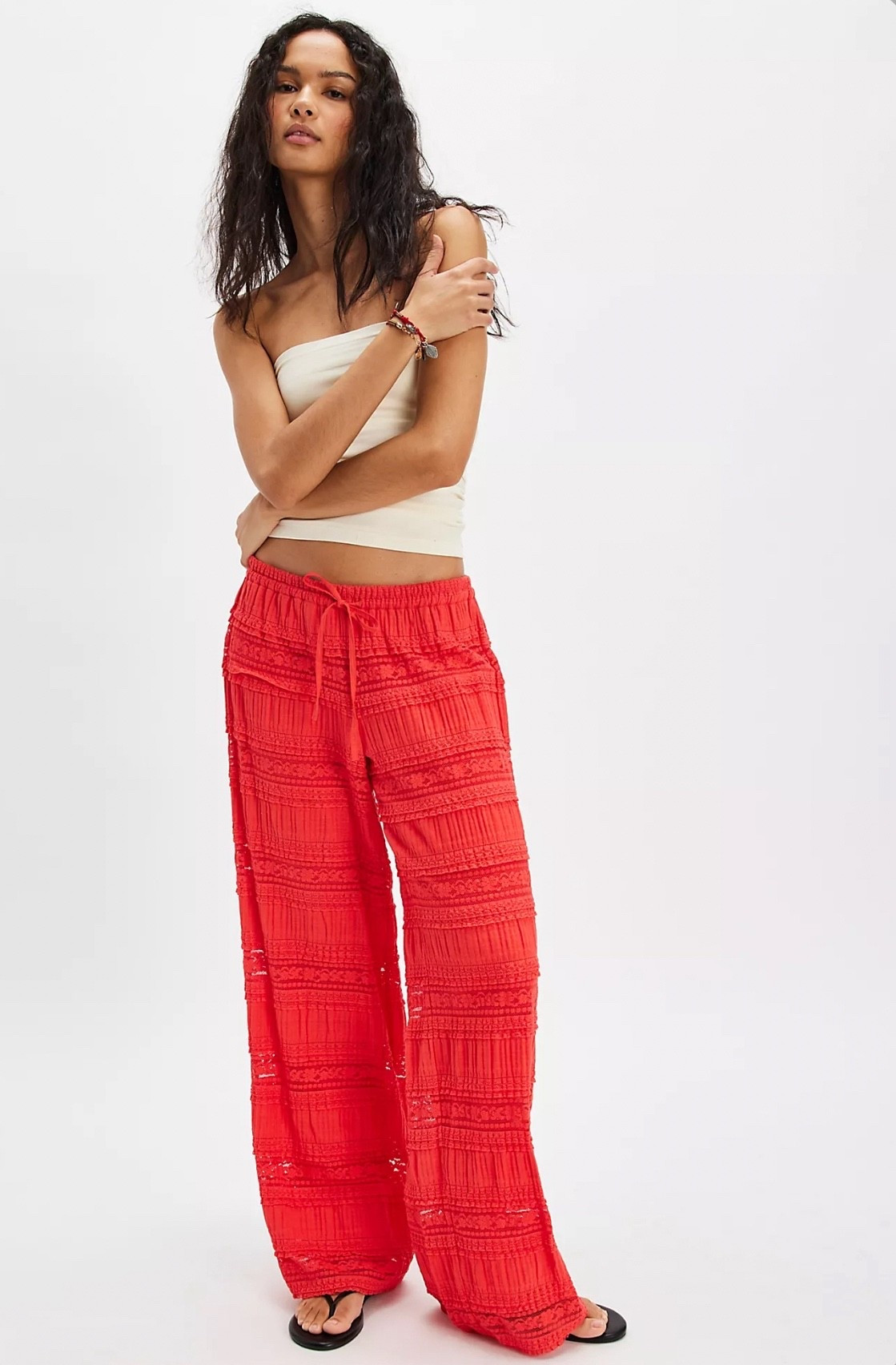 Lace pants 

#LTKU #LTKSeasonal #LTKStyleTip