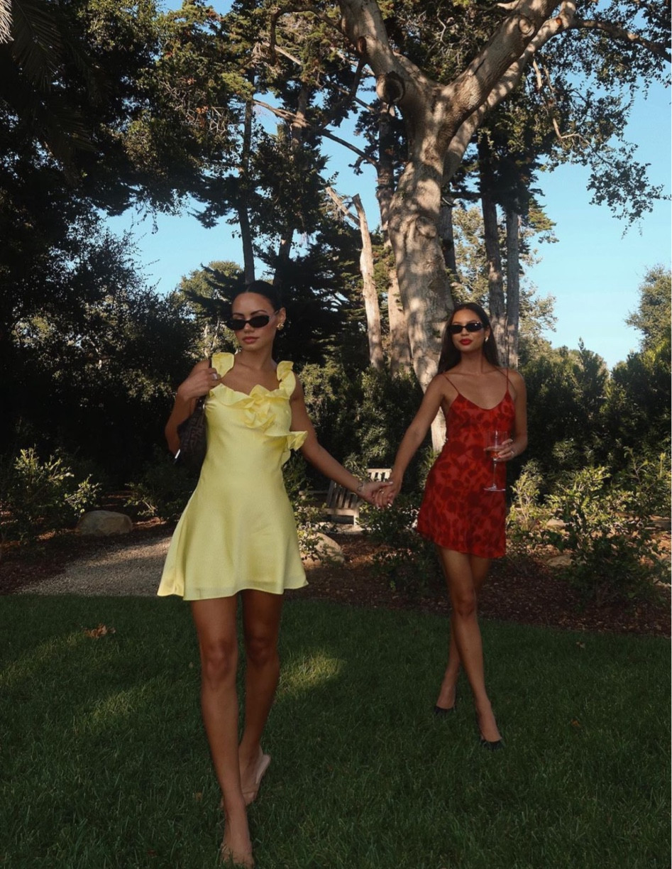 Wedding guest dress - yellow house of CB dress #weddingguestdress #yellowdress
#LTSeasonal
#LTKwedding #LTKSale

#LTKwedding #LTKfindsunder100 #LTKover40