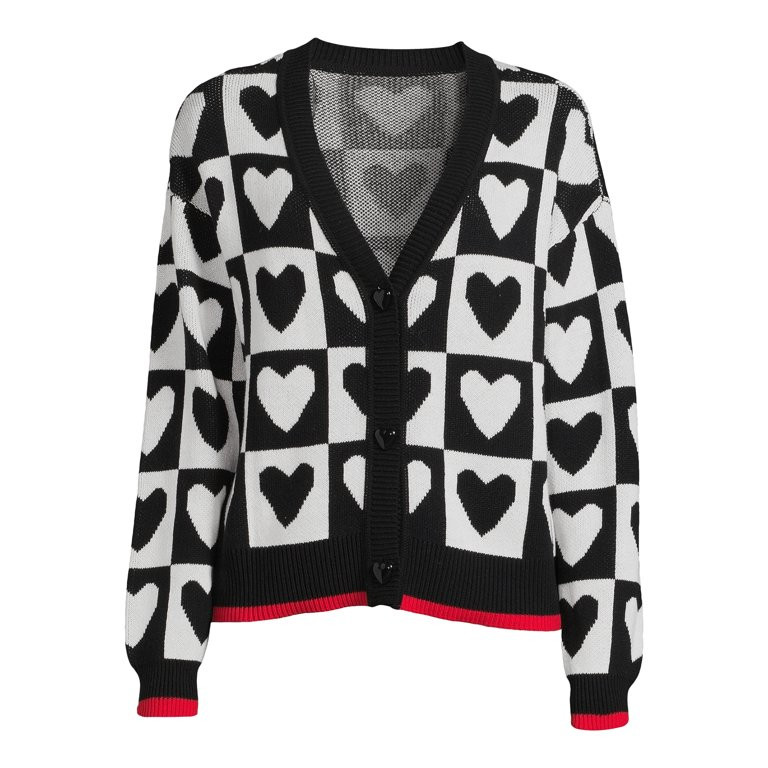 99 Jane Street Women's Long Sleeve V-Neck Button Front Cardigan - Walmart.com | Walmart (US)