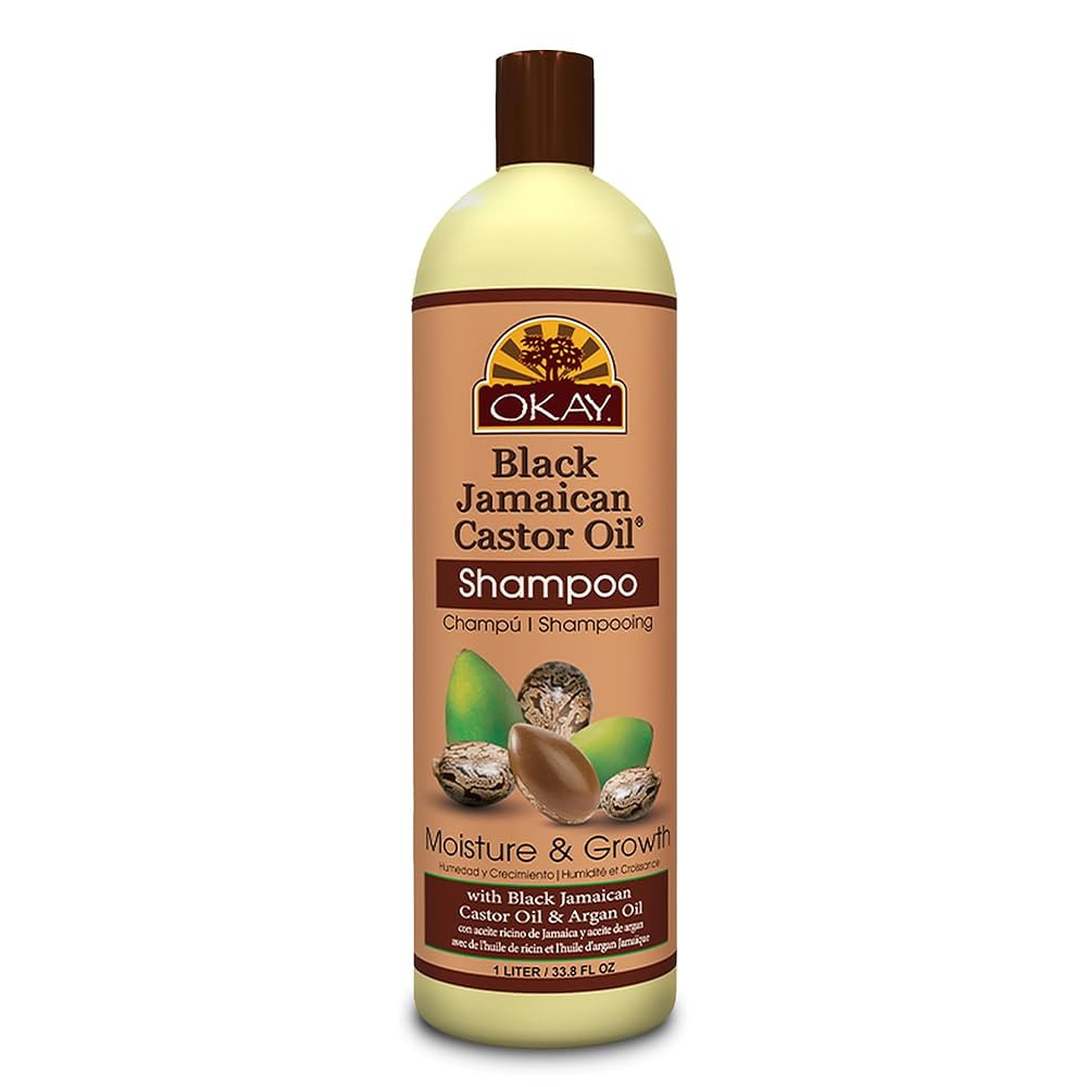 Okay Black Jamaican Castor Oil Shampoo - Jamaican Castor Shampoo for Hair Growth, Natural Moistur... | Amazon (US)