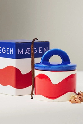 MAEGAN Pablo Pot Fruity Crisp Green Apple Ceramic Candle | Anthropologie (US)