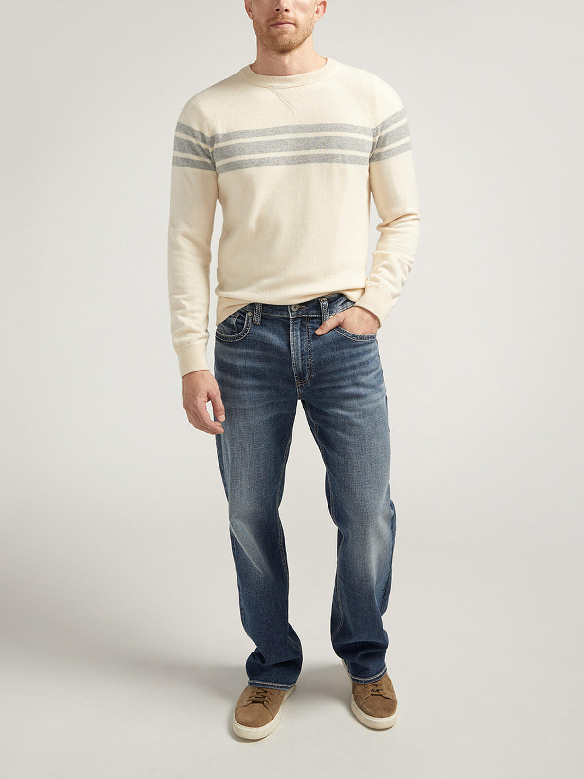 Zac Relaxed Fit Straight Leg Luxe Heritage Jeans | Silver Jeans Co. (US)