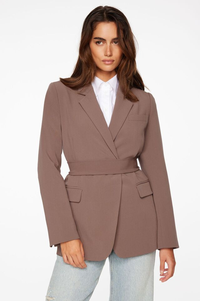 Leia Belted Blazer | Dynamite Clothing