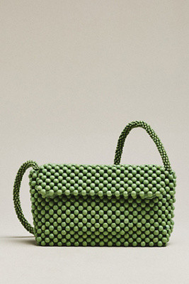 Wood Beaded Shoulder Bag | Anthropologie (US)