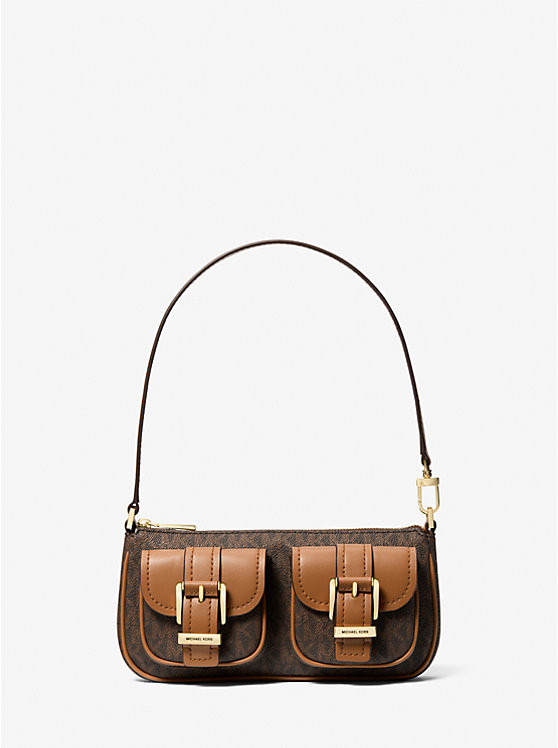Zoe Small Signature Logo Pochette | Michael Kors US