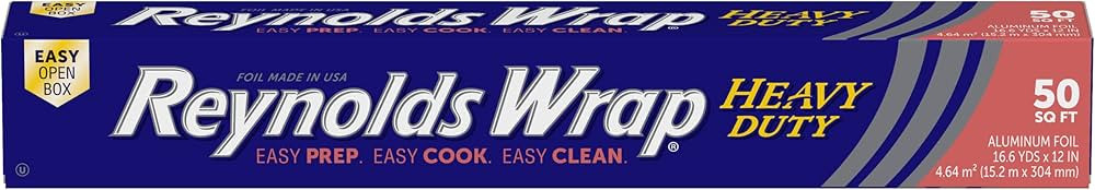 Reynolds Wrap Heavy Duty Aluminum Foil, 50 Square Feet (Packaging May Vary) | Amazon (US)