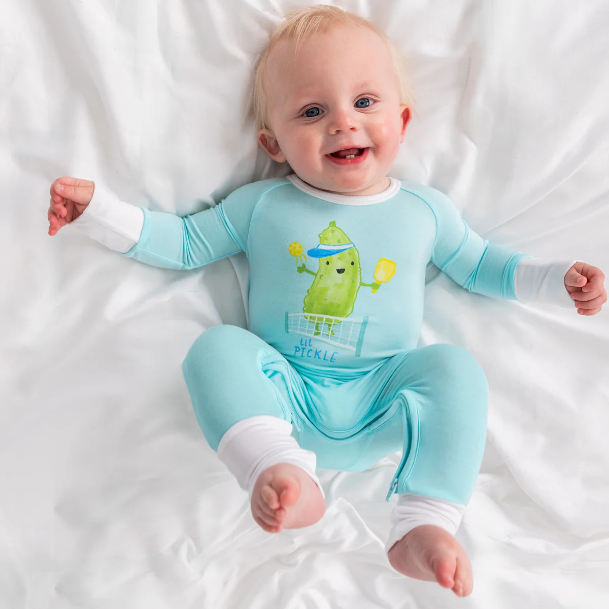 Lil Pickle Crescent Zippy | Little Sleepies