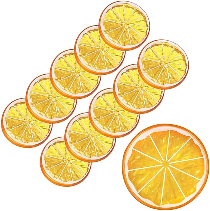 Fake Orange Slice Artificial Fruit Highly Simulation Lifelike Model for Home Party Decoration Ora... | Amazon (US)