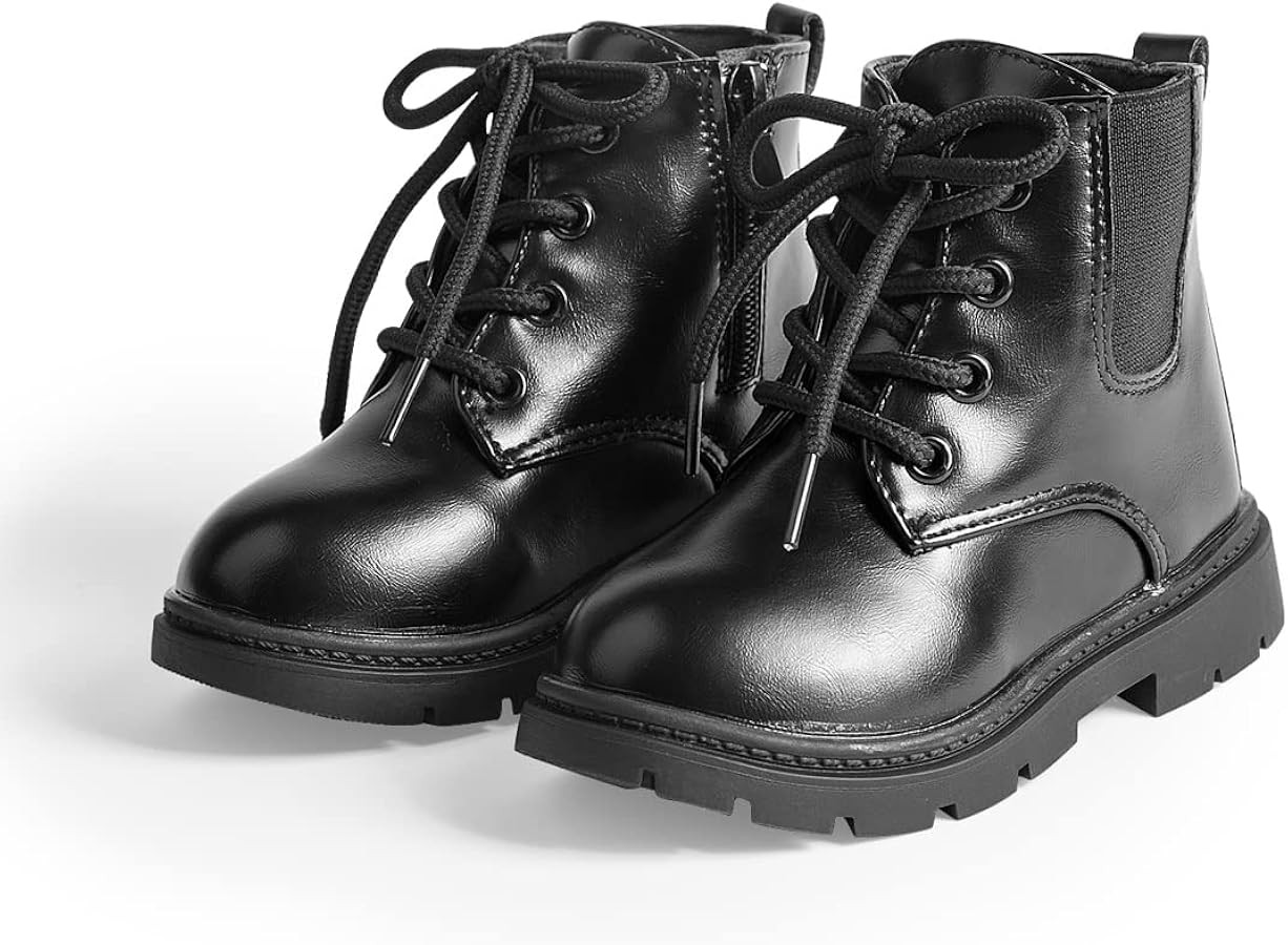 Sawimlgy Toddler Boys Girls Classic Hiking Boots PU Leather Outdoor Four Seasons Ankle Sneaker Hi... | Amazon (US)