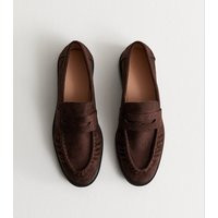 Women's Truffle Brown Faux Suede Loafer New Look | New Look (UK)