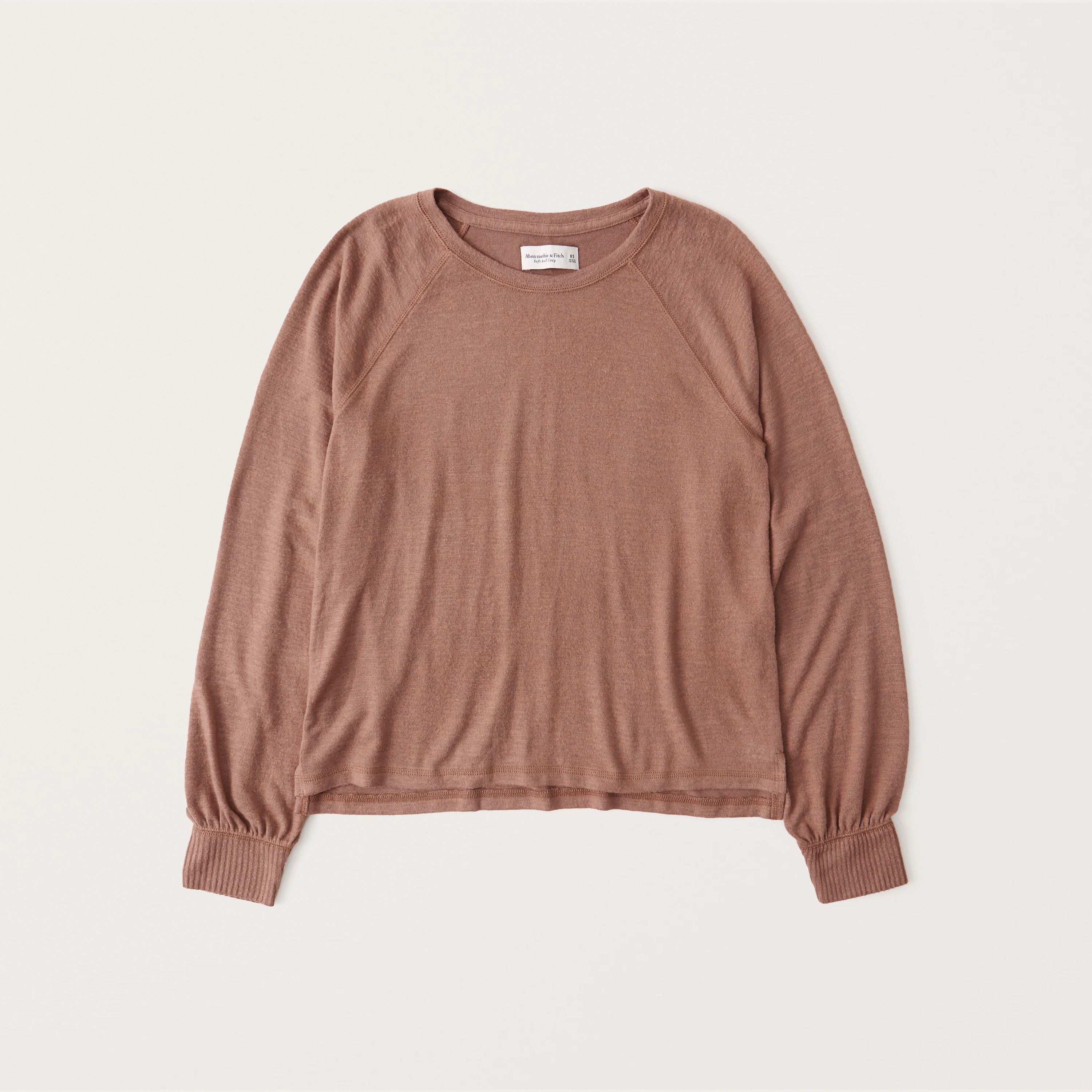 Long-Sleeve Cozy Top | Abercrombie & Fitch (US)