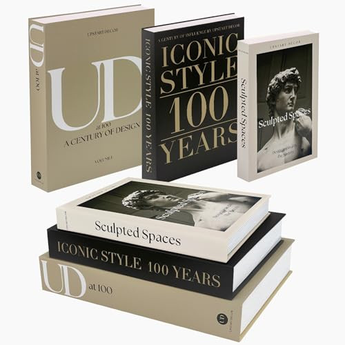 Aesthetic Decorative Books Set of 3 Designer Faux Books for Decoration to Enhance Mid Century Cof... | Amazon (US)