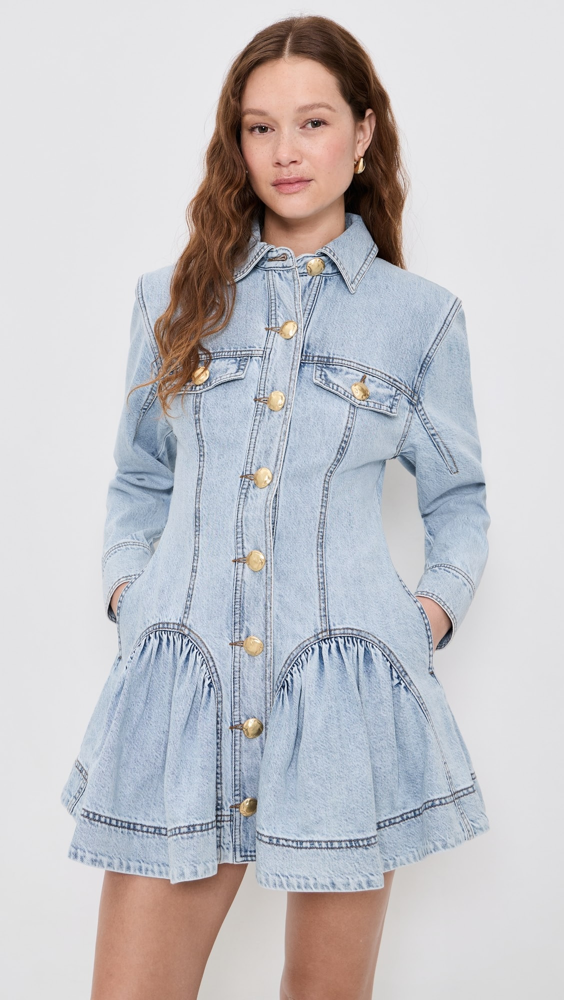 Noa Washed Denim Mini Dress | Shopbop