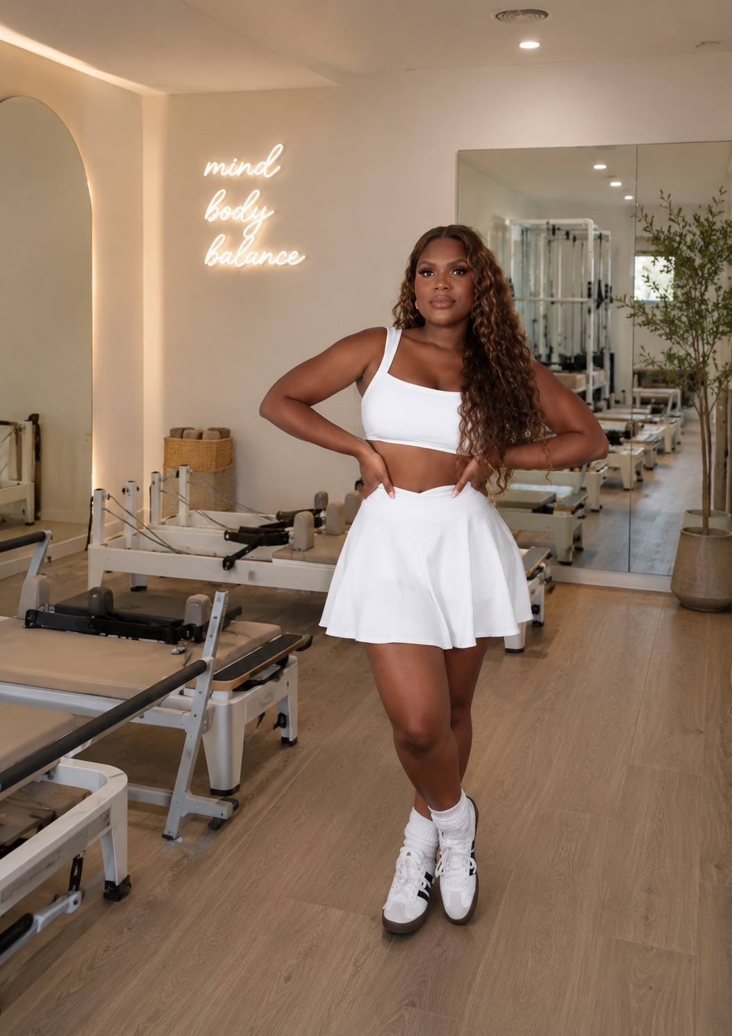 Pilates, coffee runs, errands… this set is coming with me everywhere. 🧋🤍 The fit is so flattering, it’s comfortable enough to move in, and the best part? The matching set is under $30! Paired it with my favorite sneakers for an effortless sporty-chic look that’s easy to wear on repeat.

#AffordableStyle #AthleisureOutfit #LTKUnder50 #PilatesStyle

#LTKfitnessgoals #LTKActive