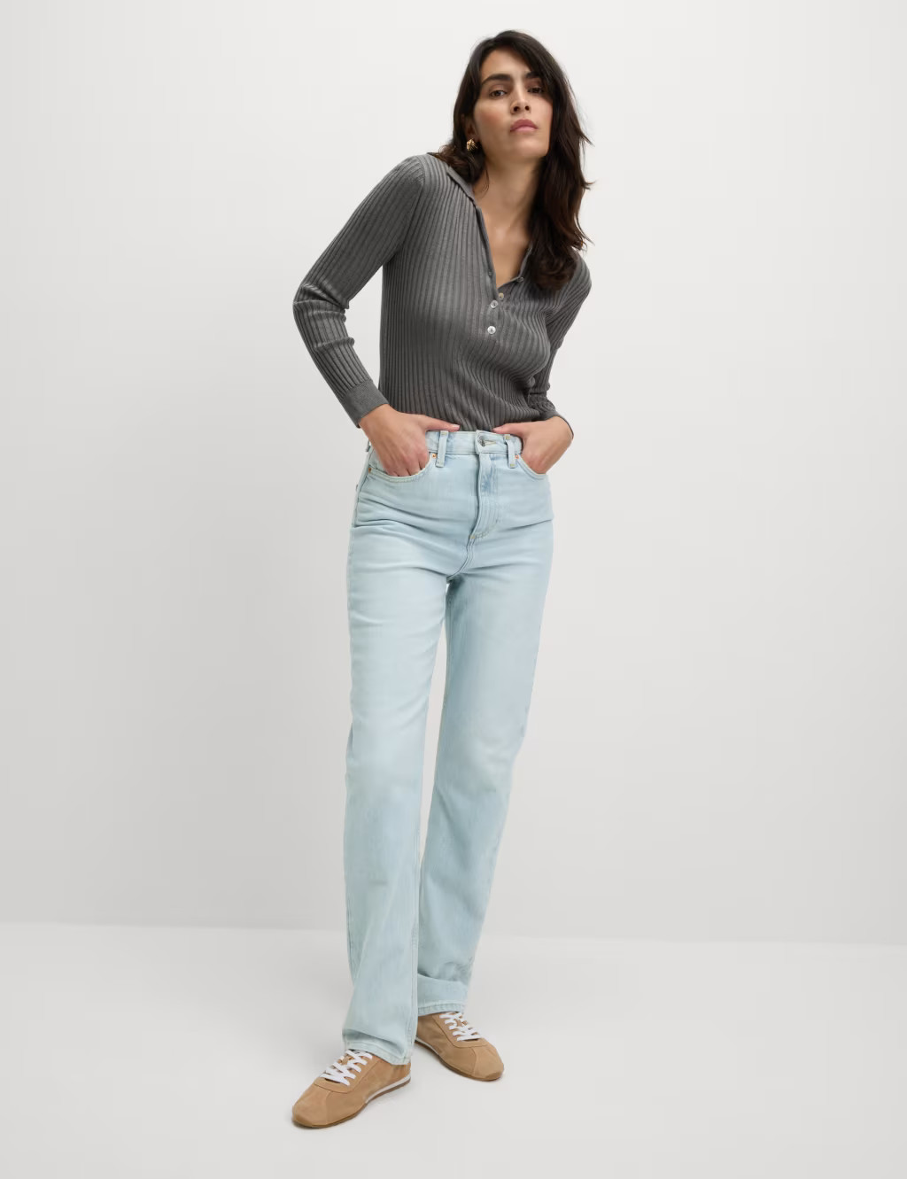 High Waisted Stovepipe Straight Leg Jeans | Marks & Spencer (UK)