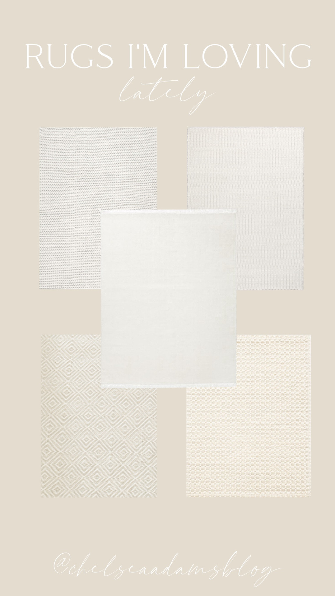 Neutral rugs
One of these is going in the nursery, can you guess which one?
top right is the Dunes rug by Nordic Knots - such a beautiful weave 
Ivory rug
Solid rug
Amazon home
Spring home decor
Wool rug
Off white rug
Nursery rug


#LTKunder100 #LTKhome #LTKunder50
