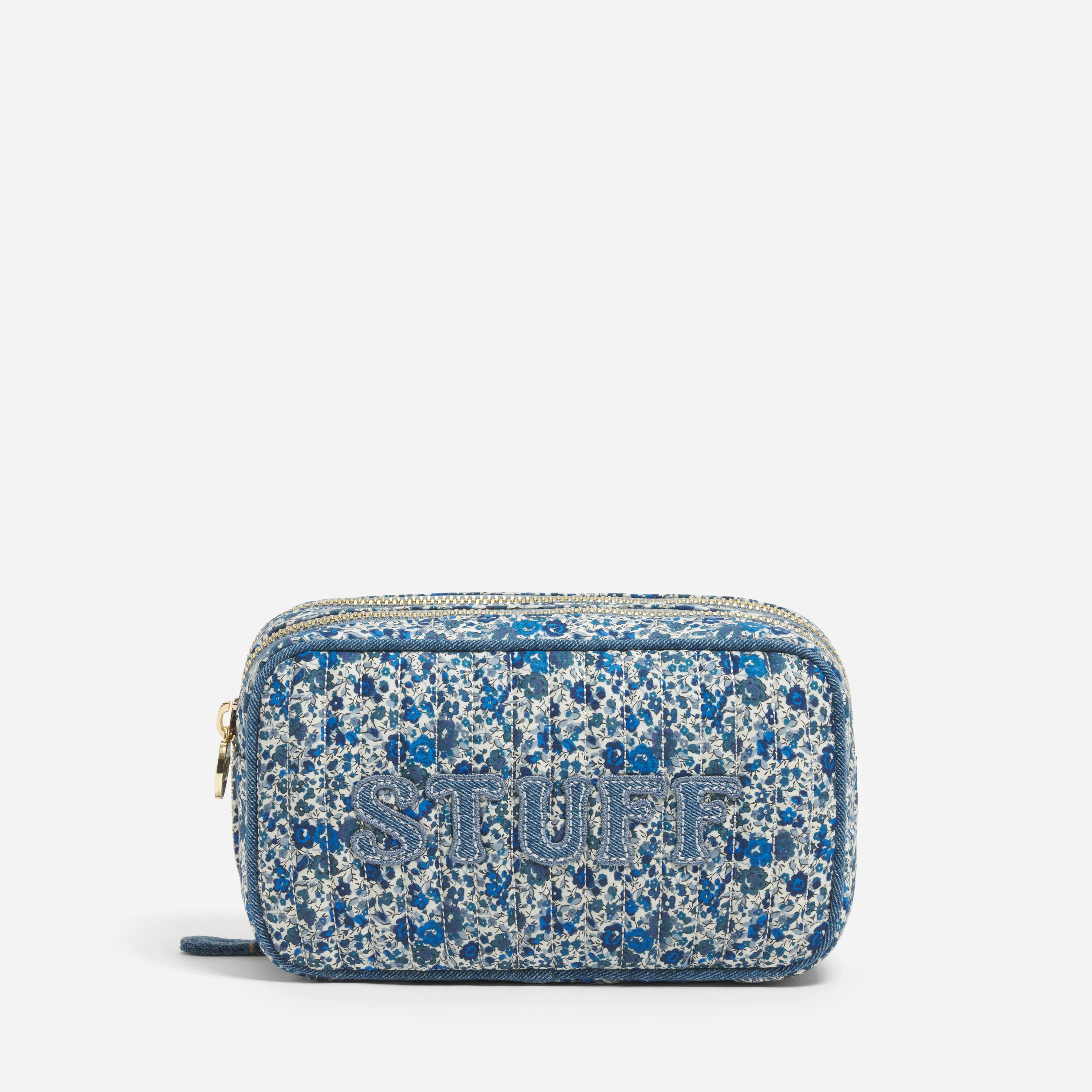 Double Zip Pouch Made with Liberty Fabric | Stoney Clover Lane