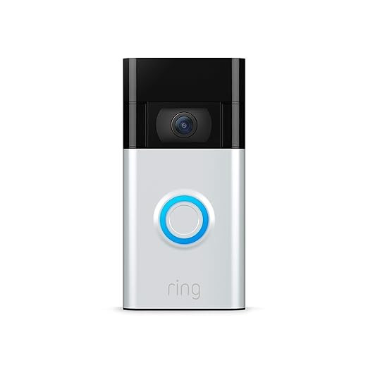 Ring Video Doorbell - 1080p HD video, improved motion detection, easy installation – Satin Nick... | Amazon (US)