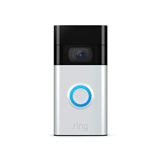 Ring Video Doorbell - 1080p HD video, improved motion detection, easy installation – Satin Nick... | Amazon (US)