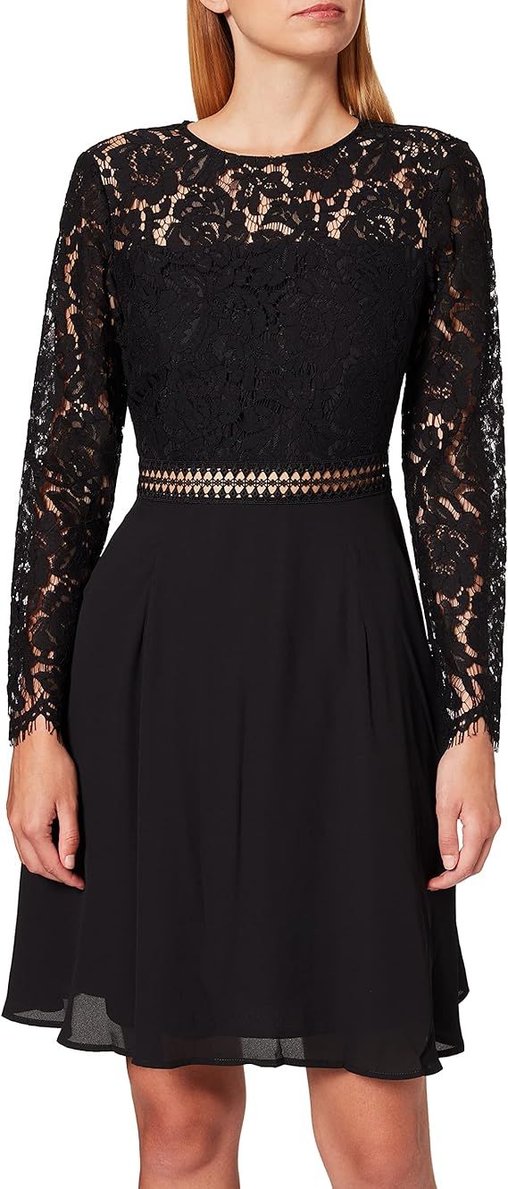 TRUTH & FABLE Women's Mini Lace A-Line Dress | Amazon (US)