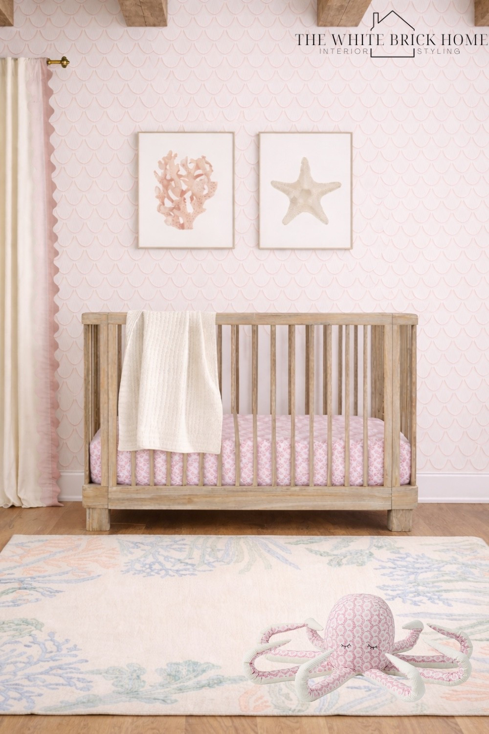 A soft, feminine coastal nursery that layers blush wallpaper, natural wood textures, and playful ocean details for a calm, elevated nursery. 

Nursery, nursery design, pink nursery, coastal nursery, nursery wall art, nursery bedding, nursery rug, area rugs, pink nursery design, baby girl, beach nursery, mermaid bedroom, nursery bedding, baby girl, baby girl bedding, baby girl decor, baby girl bedroom design, nursery crib, nursery furniture, nursery wall art, nursery curtains, nursery ideas, nursery wallpaper, nursery finds, home decor, home design, west elm, Etsy, Anthropologie 

#LTKBump #LTKHome #LTKBaby