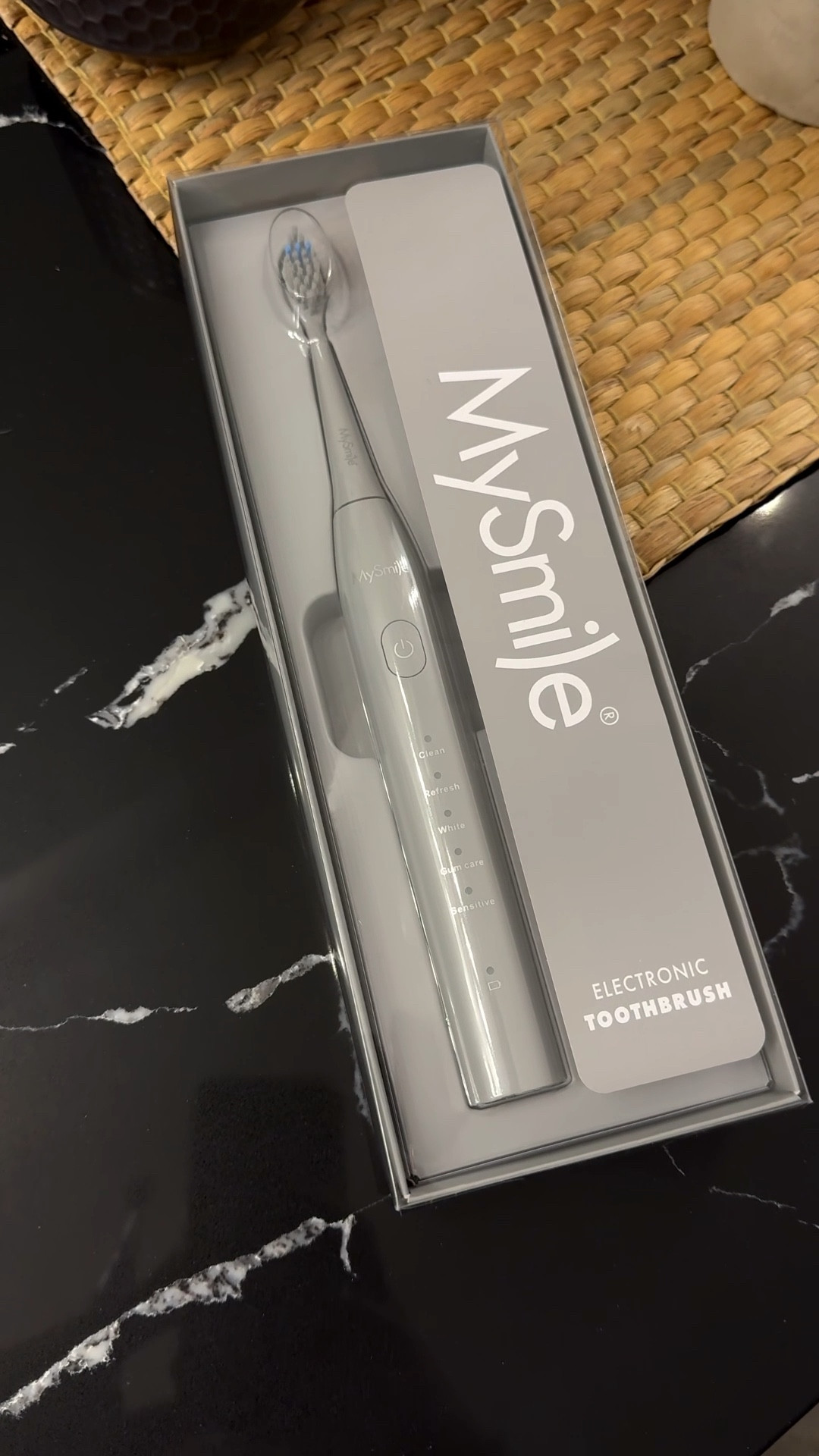 My new gray MySmile Sonic Toothbrush just upgraded my entire routine. It’s sleek, minimal, and looks so aesthetic on my counter (neutral-girl approved), but the real magic is how POWERFUL yet gentle it is. The sonic technology leaves my teeth feeling like I just walked out of a professional cleaning — smooth, fresh, and seriously sparkling. 

It has multiple modes for whatever your teeth need that day (sensitive babes I see you), a long-lasting battery, and it’s travel-friendly so your smile stays elite everywhere. Basically… if you want that clean-girl smile without the dentist visit every week, this is it. 

sonic toothbrush • electric toothbrush gray • aesthetic toothbrush • gentle electric toothbrush • sonic vibration toothbrush • rechargeable toothbrush • travel toothbrush electric • minimalist bathroom essentials • teeth whitening routine • sensitive teeth toothbrush

#CleanGirlRoutine #OralCareEssentials #AmazonFinds #SelfCareFavorites #SmileUpgrade #DailyRoutineGlowUp #BeautyTools #MinimalAesthetic #HealthyHabits

#LTKBeauty #LTKselfcare #LTKTravel