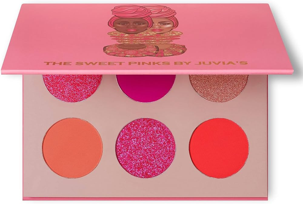 Juvia's Place Palette The Sweet Pinks - Deep Fuchsia, Soft & Sweet Pink, Shades of 6, Pressed Pig... | Amazon (US)