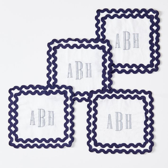 Rik Rak Coasters, Set of 4 | Mark and Graham
