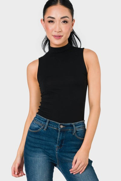 Jennifer Essential Mock Neck Bodysuit | Gibson