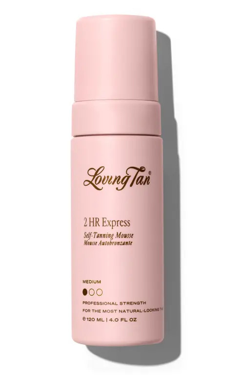 Loving Tan 2 HR Express Self-Tanning Mousse in Medium at Nordstrom, Size 4 Oz | Nordstrom